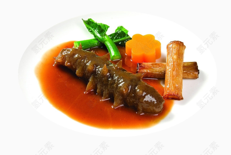 烧菜葱烧活海参
