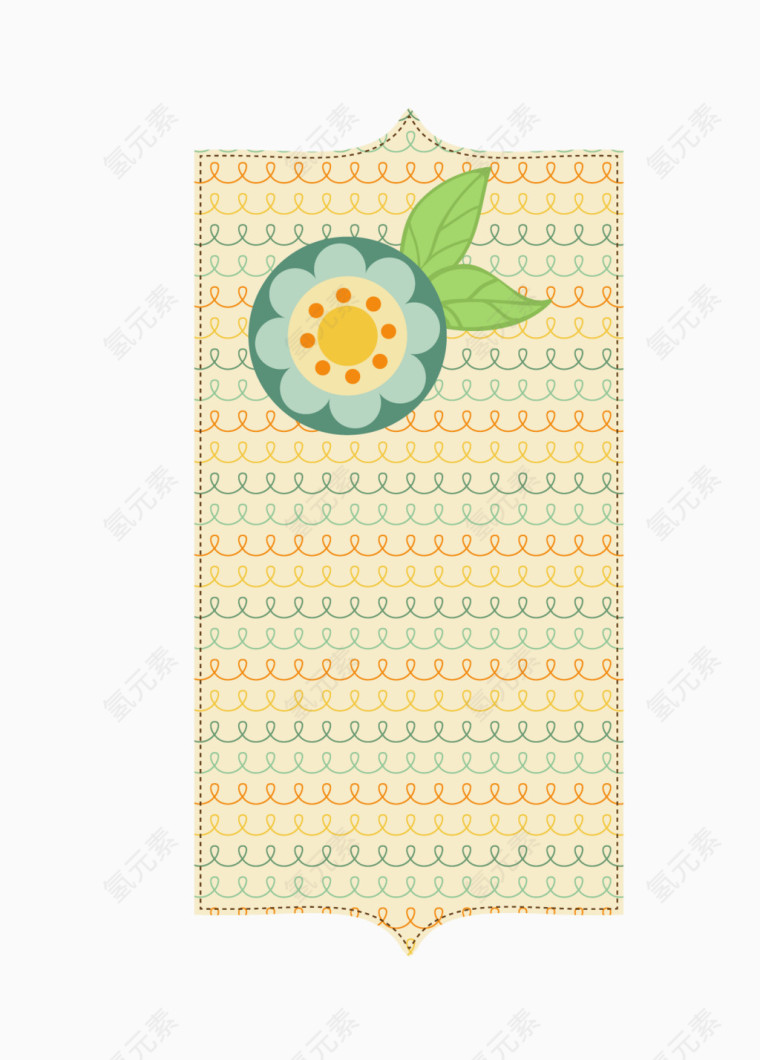 矢量卡通日记本边框素材