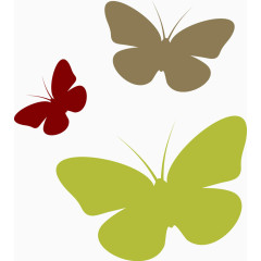 花纹装饰色彩蝴蝶