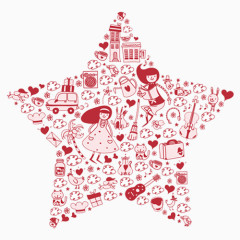 五角星创意底纹设计