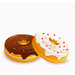 手绘甜甜圈图片素材