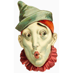 马戏团油画素材