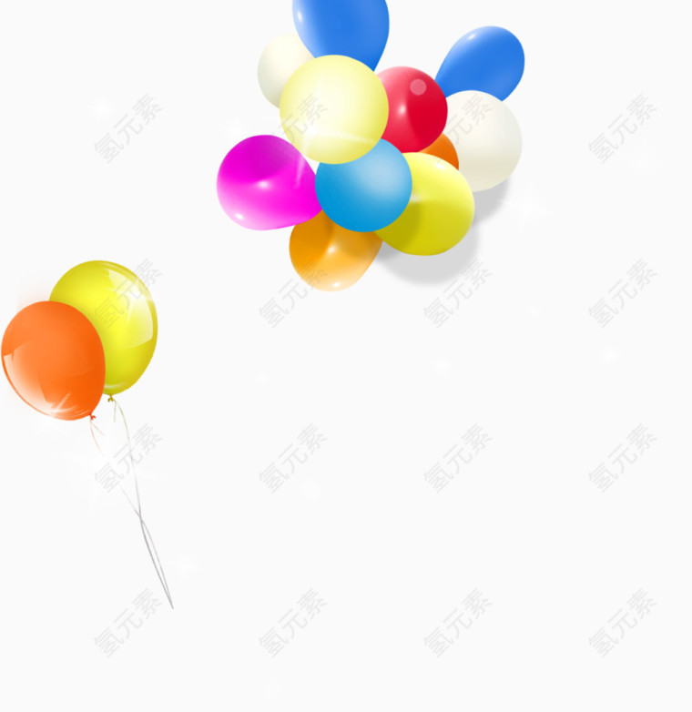 彩色汽球素材