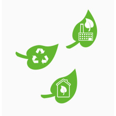 绿色可循环利用图标