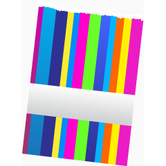 矢量彩虹撕边装饰纸