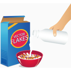 卡通美味早餐矢量素材