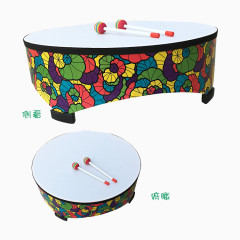 音乐启蒙玩具鼓正侧面