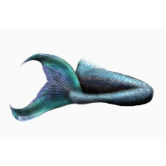 墨绿色跪坐美人鱼尾巴