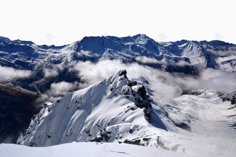 雪山自然风景