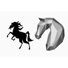 创意骏马素材