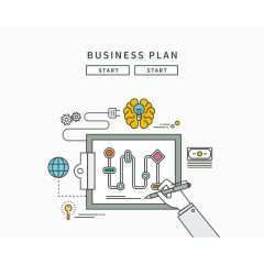 时尚简约生活信息图案设计