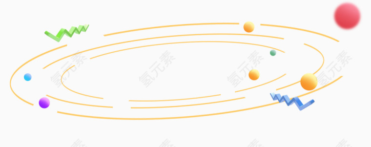 漂浮卡通宇宙星球