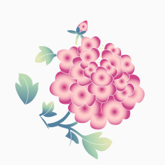 红色彩虹花朵