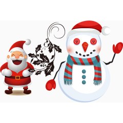 雪人冬季圣诞节png矢量素材