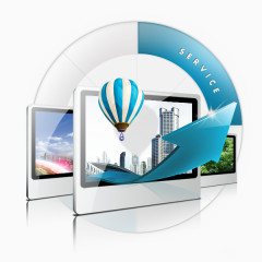 网页设计创意科技商务元素