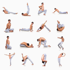 练瑜伽的动作