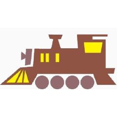 抽象卡通火车免扣素材