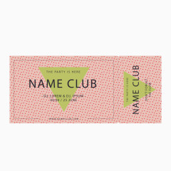 矢量门票红色演唱会入场券