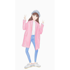 胜利的手势