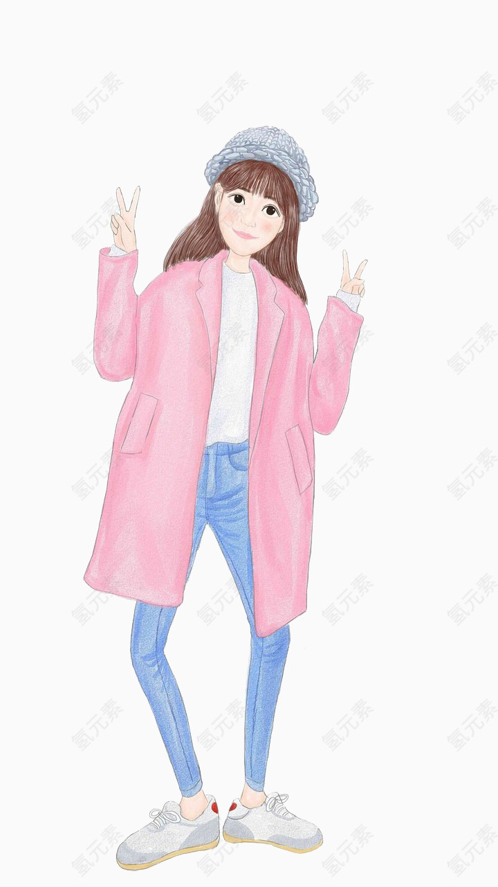 胜利的手势