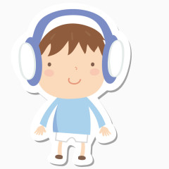 听歌小男孩