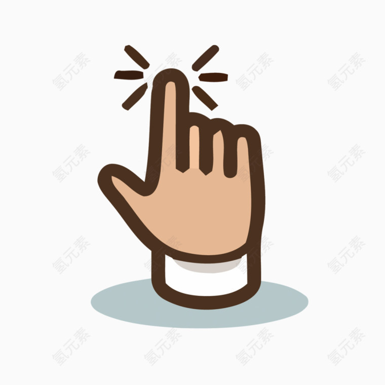 矢量手指标记素材