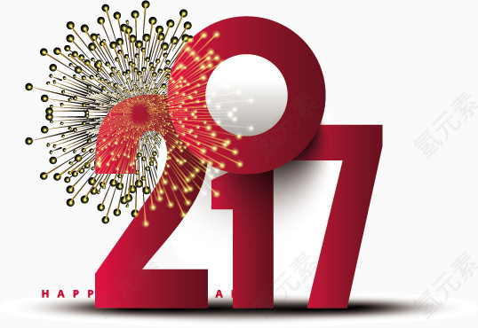 2017喜庆矢量免抠素材