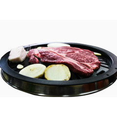 美味的韩式烤牛排