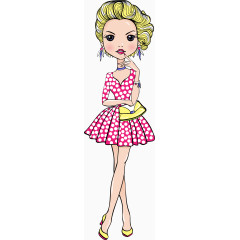 女性插画人物矢量素材