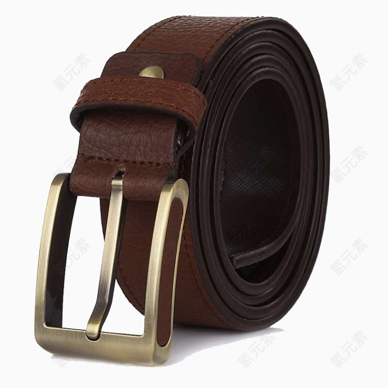 深棕色金属扣皮带