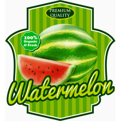 西瓜食物标签