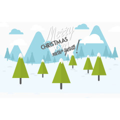 冬天圣诞节日场景