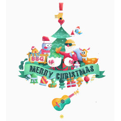 圣诞快乐装饰图案