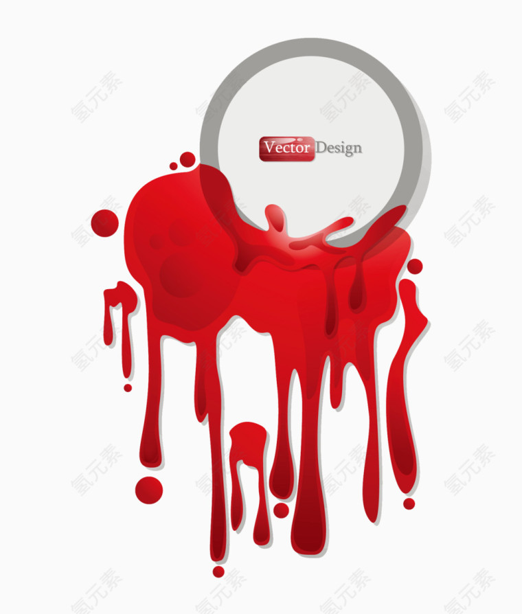 PPT背景喷溅素材元素