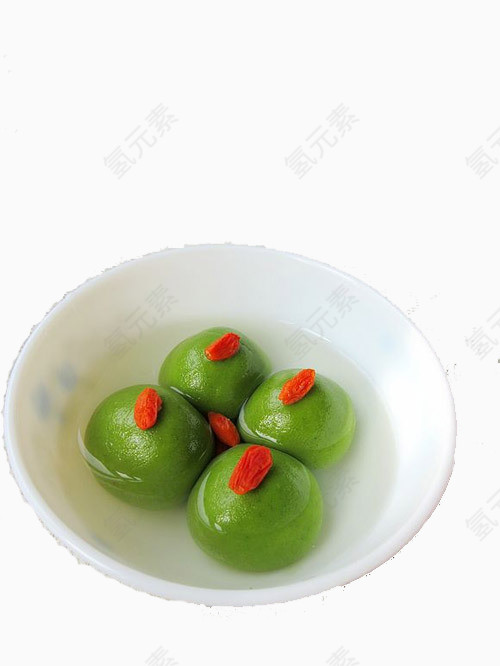 菠菜腊肠馅汤圆