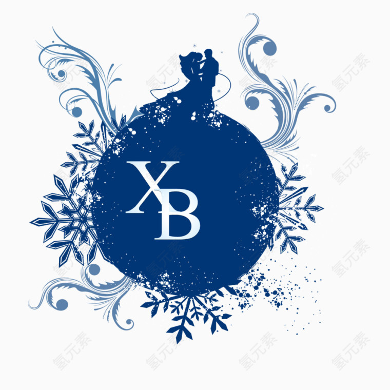 XB心心相印爱情logo