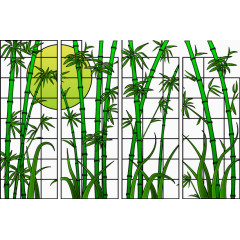 装饰矢量竹林