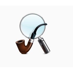 烟斗跟放大镜