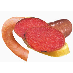 年夜饭美味的熏肠