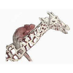 长颈鹿创意插画设计