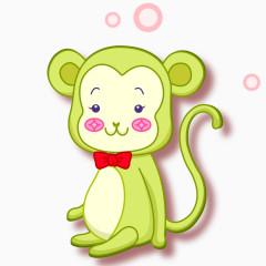 卡通生肖鼠图像矢量图