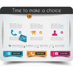 卡牌式排版矢量图