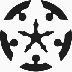 角花底纹花型点线面平面构成