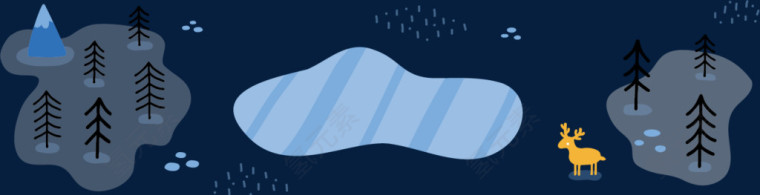雪景森林大雪素材