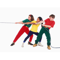 小孩子的拔河比赛