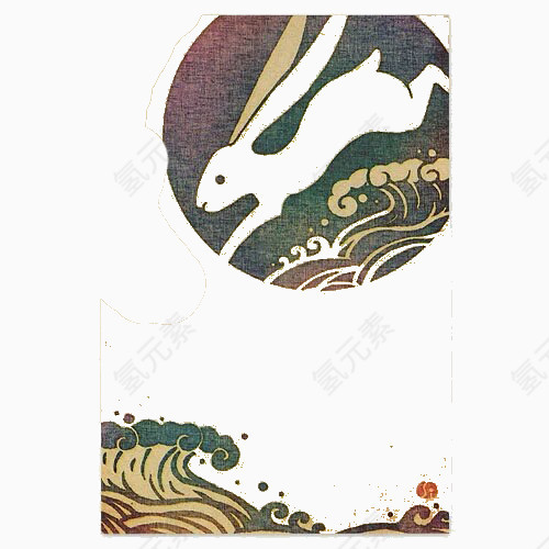 玉兔手绘