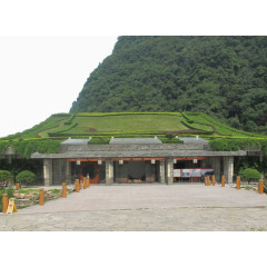 张家界山前面的房子