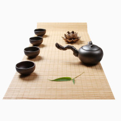 茶道竹帘高清素材