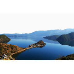 唯美泸沽湖风景图