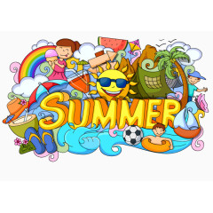 矢量夏日促销图形